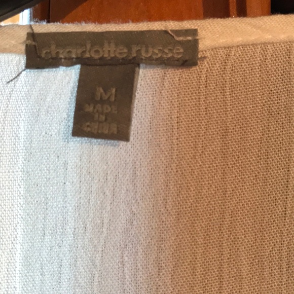 white open front blouse - Picture 2 of 2